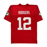 Green Bay Packers Reebok Football Jersey - Medium Red Polyester
