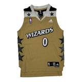 Age 8 Washington Wizards Adidas Nba Jersey - Small Gold Polyester