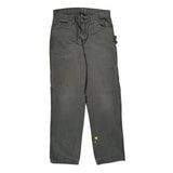 Utility Pockets Dickies Carpenter Trousers - 30W 32L Grey Cotton