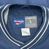 Reebok Windbreaker - Large Navy Polyester