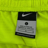 Dri-Fit Nike Sport Shorts - Large Yellow Polyester