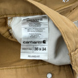 Carhartt Pants - 36W 34L Brown Cotton