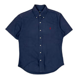 Ralph Lauren Slim Fit Short Sleeve Shirt - Medium Blue Cotton