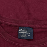 Polo By Ralph Lauren T-Shirt - Medium Burgundy Cotton