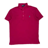 Polo By Ralph Lauren Polo Shirt - Large Pink Cotton