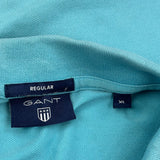 Gant Polo Shirt - XL Blue Cotton