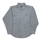 Age 12 Ralph Lauren Shirt - Large Blue Cotton