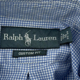 Ralph Lauren Checked Shirt - Large Blue Cotton