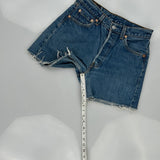 Levis Denim Shorts - 30W UK 10 Blue Denim