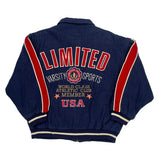 World Class Athletic Club Member USA Limited Graphic Varsity Jacket - Small Red Wool Blend