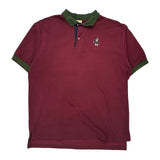 Walt Disney World Disney Cartoon Polo Shirt - XL Burgundy Cotton