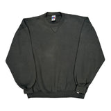 90s Blank Made In USA Russell Athletic Sweatshirt - XL Gray Cotton