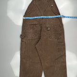 Carhartt Double Knee Overalls - 38W 30L Brown Cotton