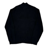Tommy Hilfiger 1/4 Zip - Large Black Cotton