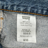 Levis Denim Shorts - 36W 10L Blue Cotton
