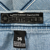 Southpole Denim Shorts - 36W 12L Light Wash Cotton