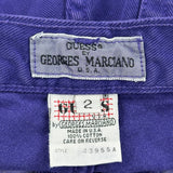 Made In USa Guess Denim Shorts - 32W UK 12 Purple Cotton