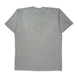 Cycling Fruit Of The Loom Single Stitch T-Shirt - Large Grey Cotton Blend