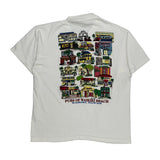 Single Stitch Pubs Of Waikiki Beach Anvil Graphic T-Shirt - XL White Cotton