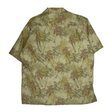 Lee Floral Hawaiian Shirt - Large Beige Cotton