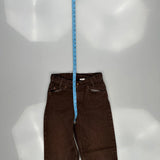 Levis 550 Jeans - 24W UK 4 Brown Cotton