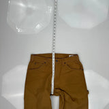Dickies Carpenter Pants - 32W 30L Brown Cotton