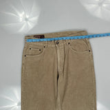 Marlboro Classics Trousers - 33W 34L Beige Corduroy
