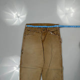 Dickies Carpenter Trousers - 30W 32L Brown Cotton
