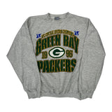 Green Bay Packers Logo Athletics Football Sweatshirt - Large Grey Cotton
