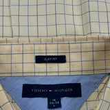 Tommy Hilfiger Checked Shirt - Large Yellow Cotton