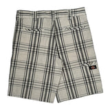 Dickies Checked Chino Shorts - 32W 10L Black Cotton