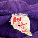 Canada Graphic Sweatshirt - Large Purple Cotton