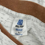 Made In USA Paso Robles Belton Graphic T-Shirt - Large White Cotton