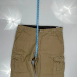 Wrangler Cargo Trousers - 38W 30L Khaki Cotton