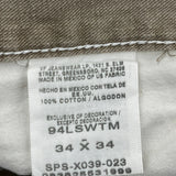 Wrangler Carpenter Pants - 36W 34L Brown Cotton