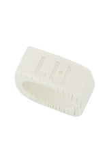 Love Hero 3D Printed Logo Ring in Arctic White