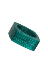 Love Hero 3D Printed Logo Ring in Dark Green