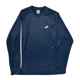 Nike Long Sleeve T-Shirt - XL Navy Polyester