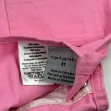 Age 3 Carhartt Dungarees - 3XS Pink Cotton