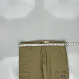 Wrangler Cargo Trousers - 36W 30L Khaki Cotton