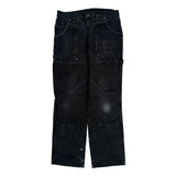 Dickies Double Knee Carpenter Pants - 32W 30L Black Denim
