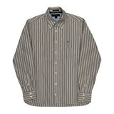 Tommy Hilfiger Striped Shirt - Medium Brown Cotton
