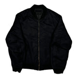 Uniqlo Bomber Jacket - Large Black Polyester