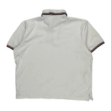 Tommy Hilfiger Polo Shirt - Large White Cotton
