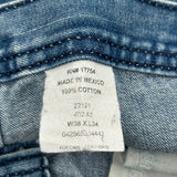 Key Carpenter Jeans - 36W 34L Blue Cotton