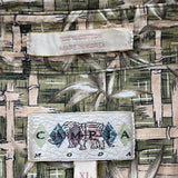 Campia Moda Hawaiian Shirt - XL Khaki Cotton