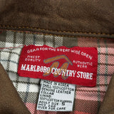 Marlboro Collared Denim Jacket - Small Blue Cotton