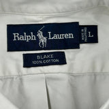 Blake Shirt Ralph Lauren Short Sleeve Shirt - Large White Cotton