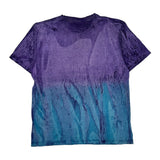 Reebok Single Stitch T-Shirt - Large Purple Cotton