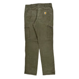Carhartt Double Knee Carpenter Pants - 31W 34L Green Cotton